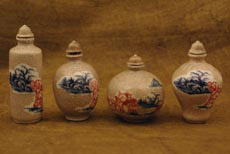 Chinese porcelain snuff bottle lot hand painted from China